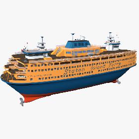 3D model Staten Island Ferry New York